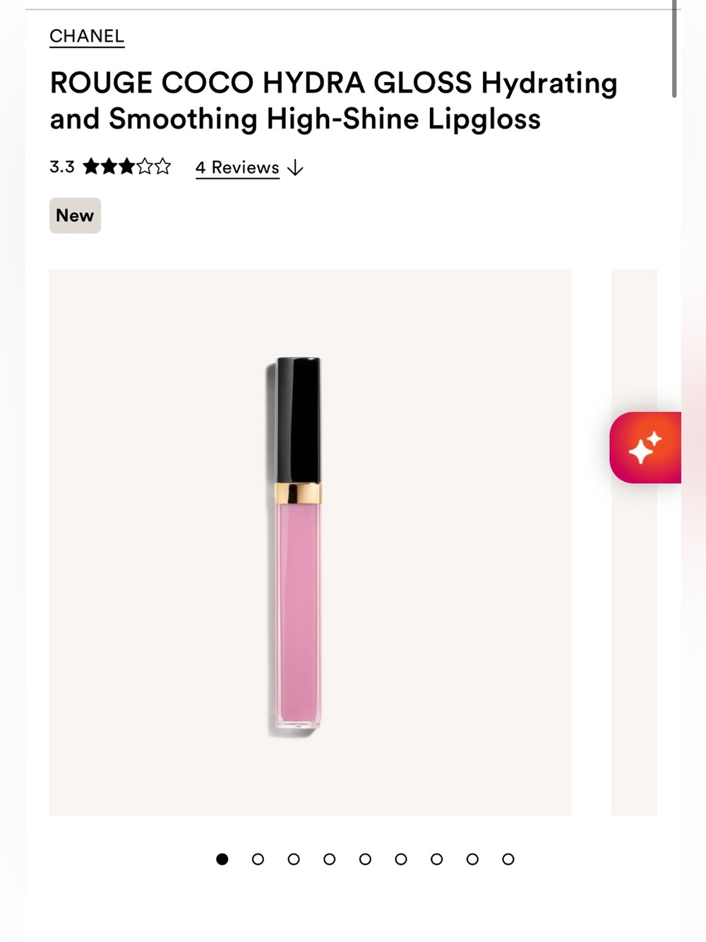 Chanel ROUGE COCO HYDRA GLOSS Hydrating and Smoothing High-Shine Lipgloss! New